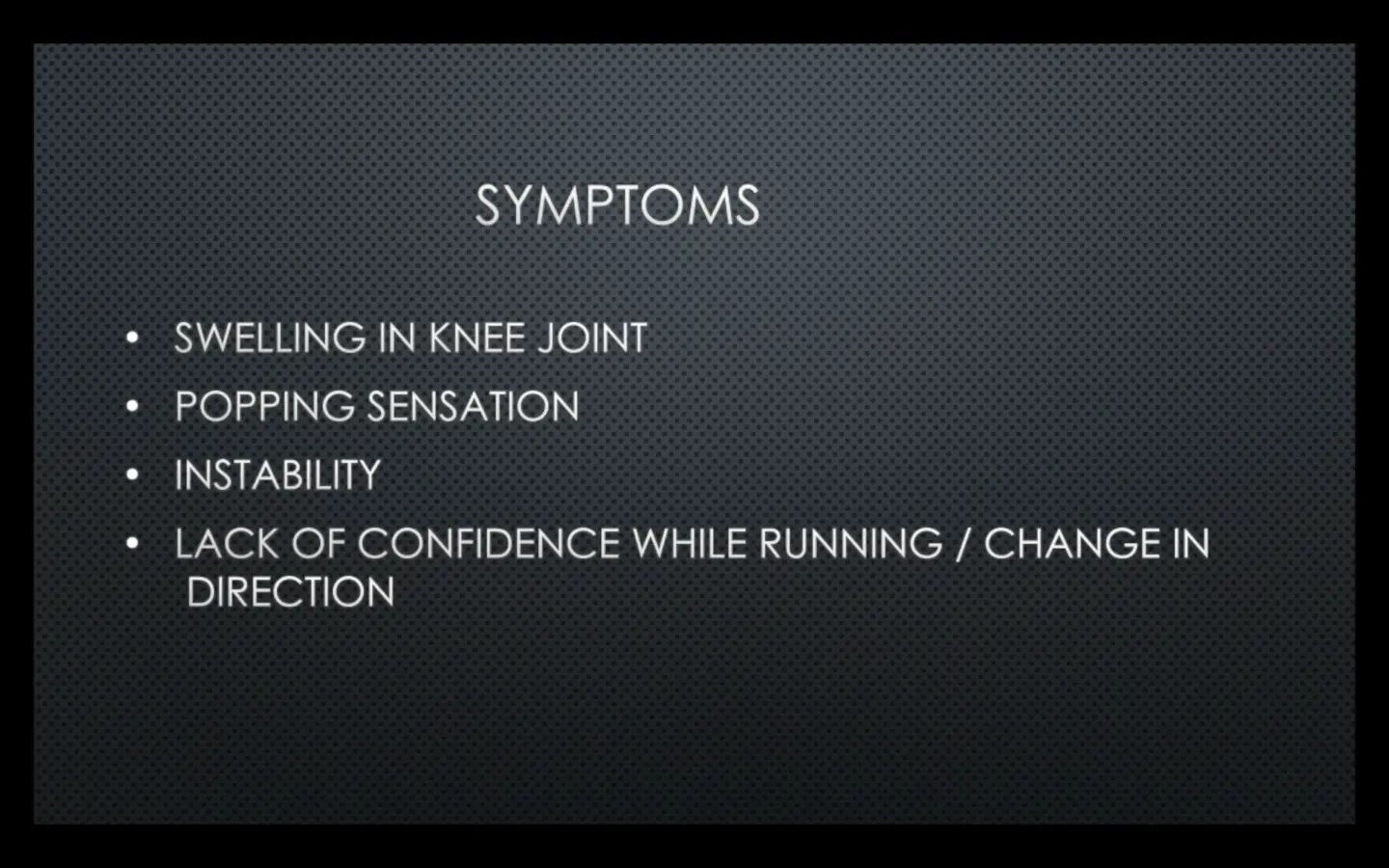 Symptoms Checklist